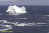 Iceberg and boat