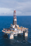 Aerial view of rig